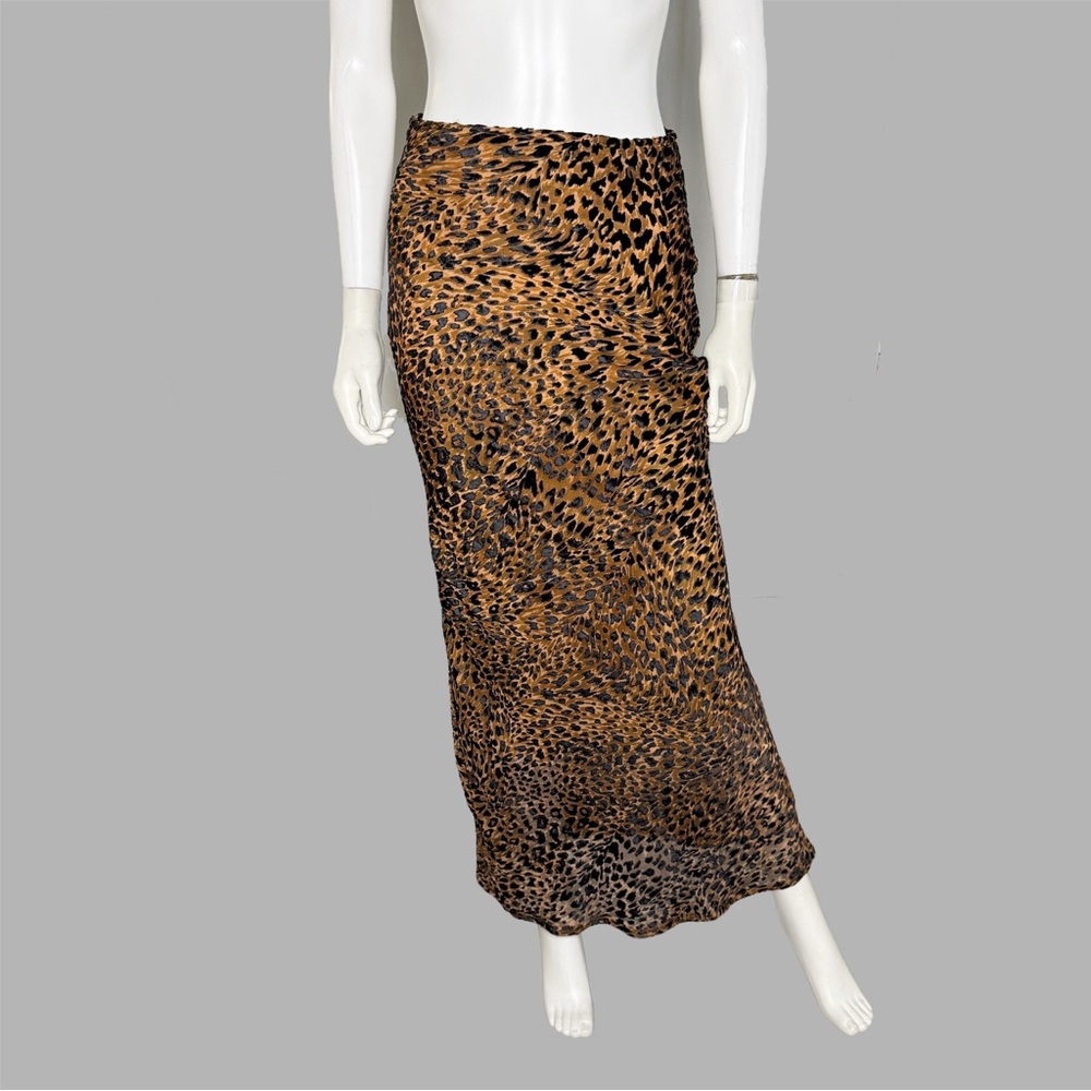 Nasty Gal Leopard Print Maxi Skirt in Brown and Black NWT size Small - Picture 3 of 5